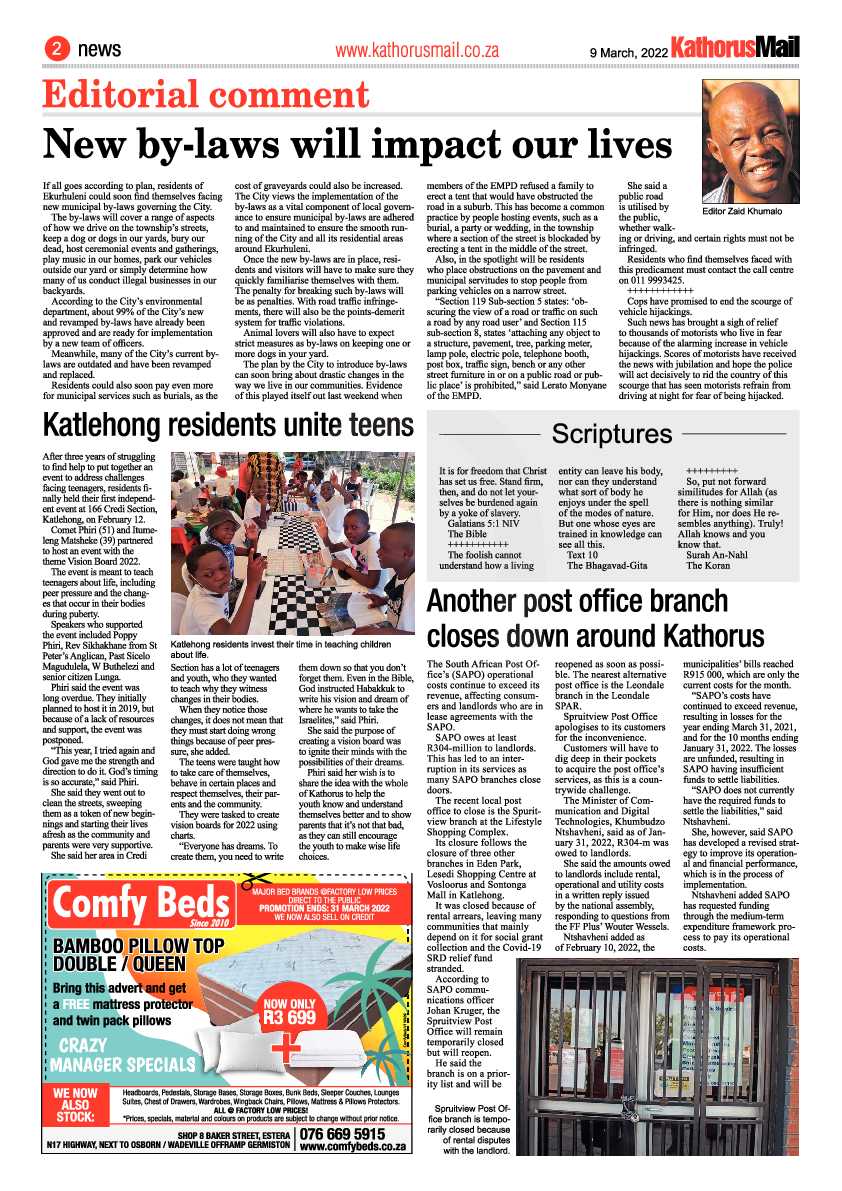 Kathorus Mail 9 March 2022 page 2