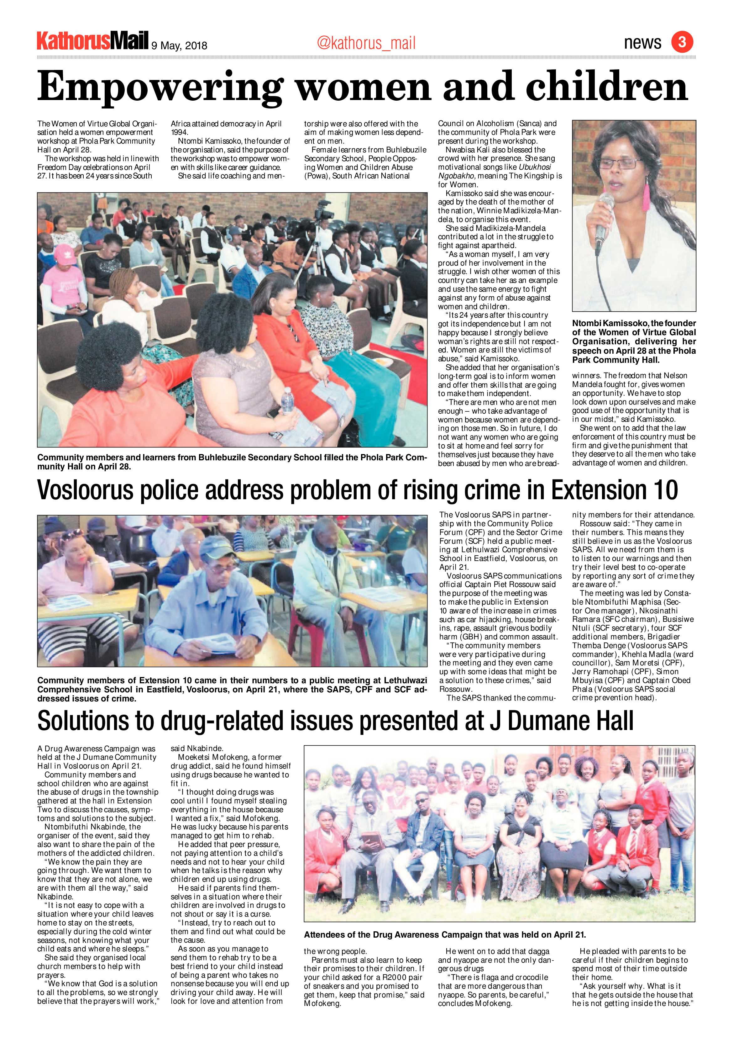 Kathorus Mail 9 May 2018 page 3