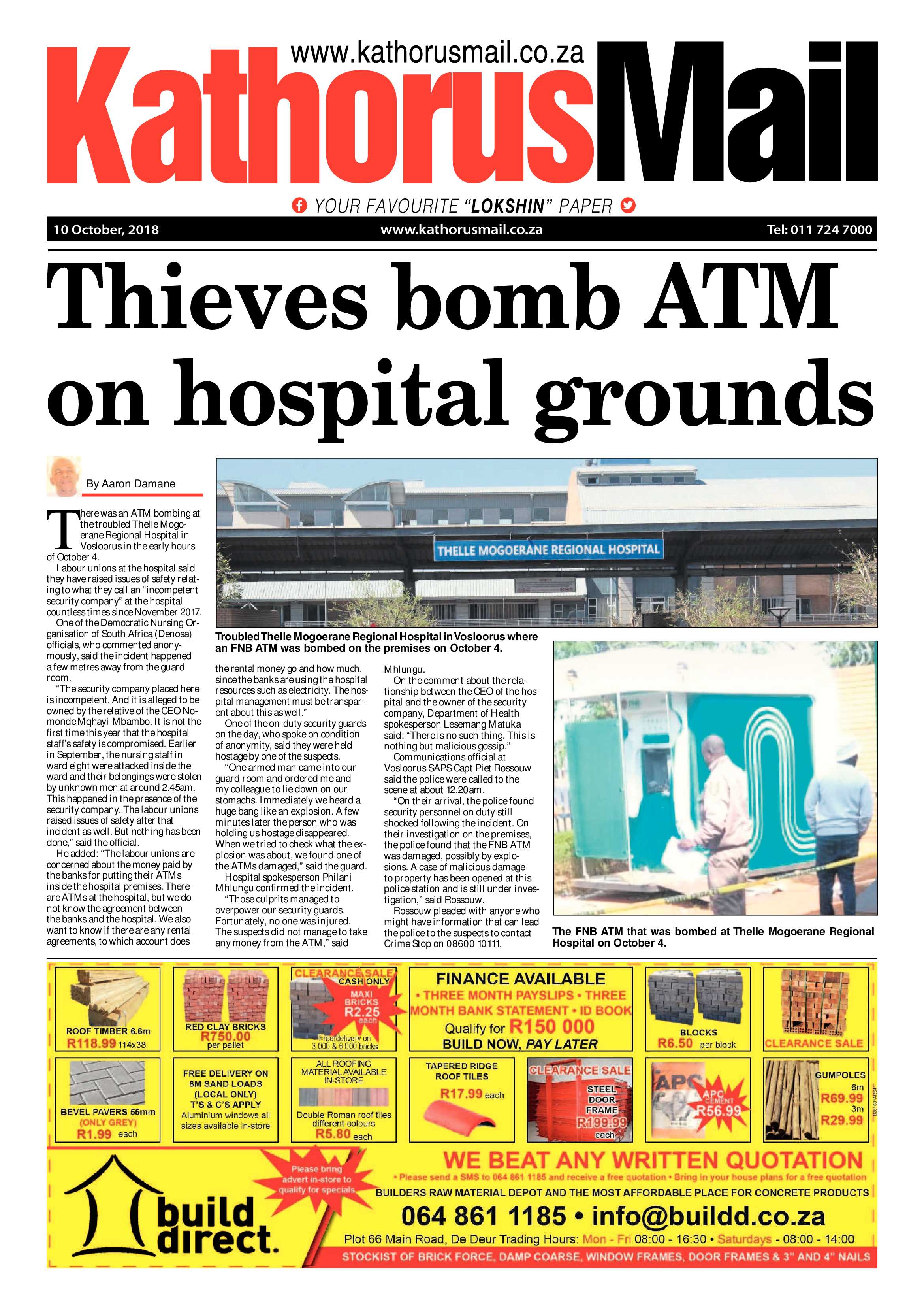 Kathorusmail 10 October 2018 page 1