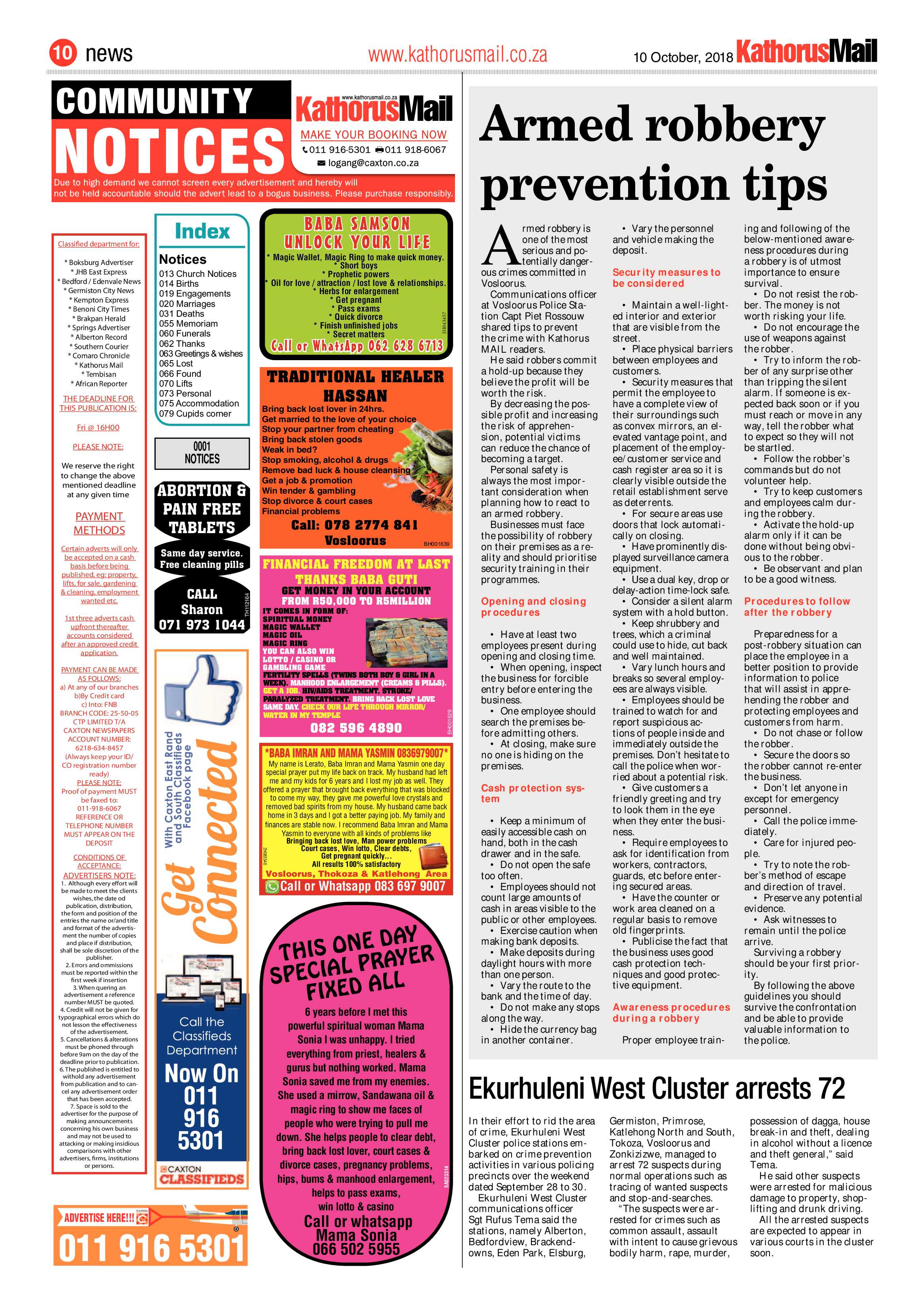 Kathorusmail 10 October 2018 page 10