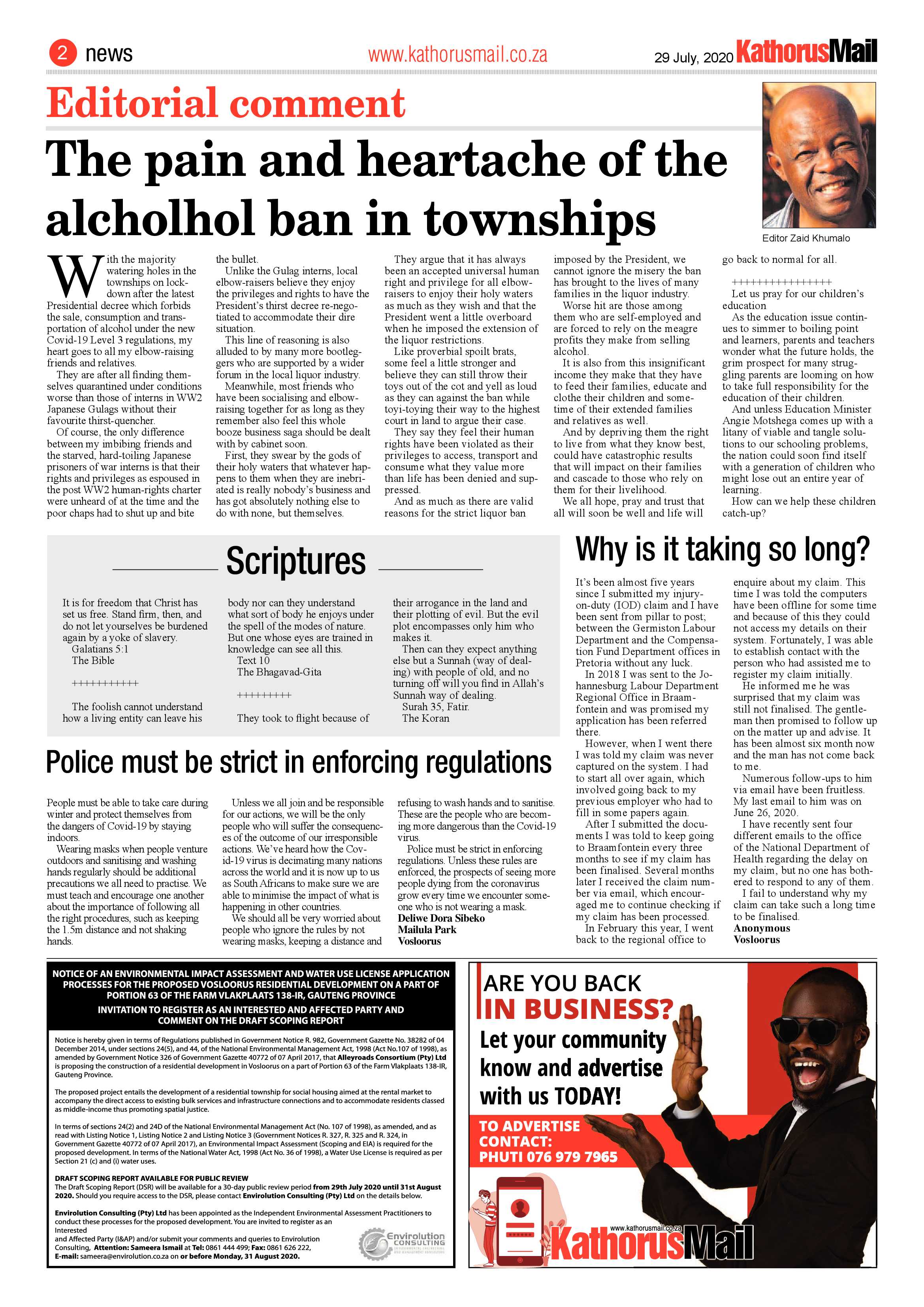 Kathorus Mail 29 July 2020 page 2